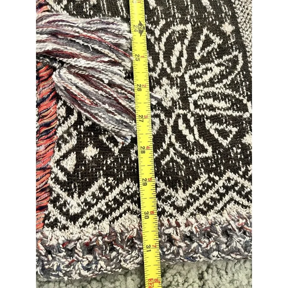 FREE PEOPLE KAI TASSEL HOODED CARDIGAN XS BOHO RUSTIC INDIE COTTAGECORE - Picture 9 of 9